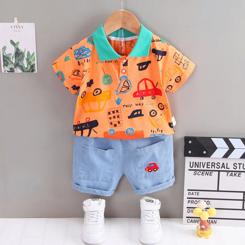 kf-H1659b1b7b38748c19f04f994b6b5593bh-New-Summer-Baby-Girls-Clothes-Suit-Fashion-Children-Boys-Cotton-T-Shirt-Shorts-2Pcs-Sets-Toddler
