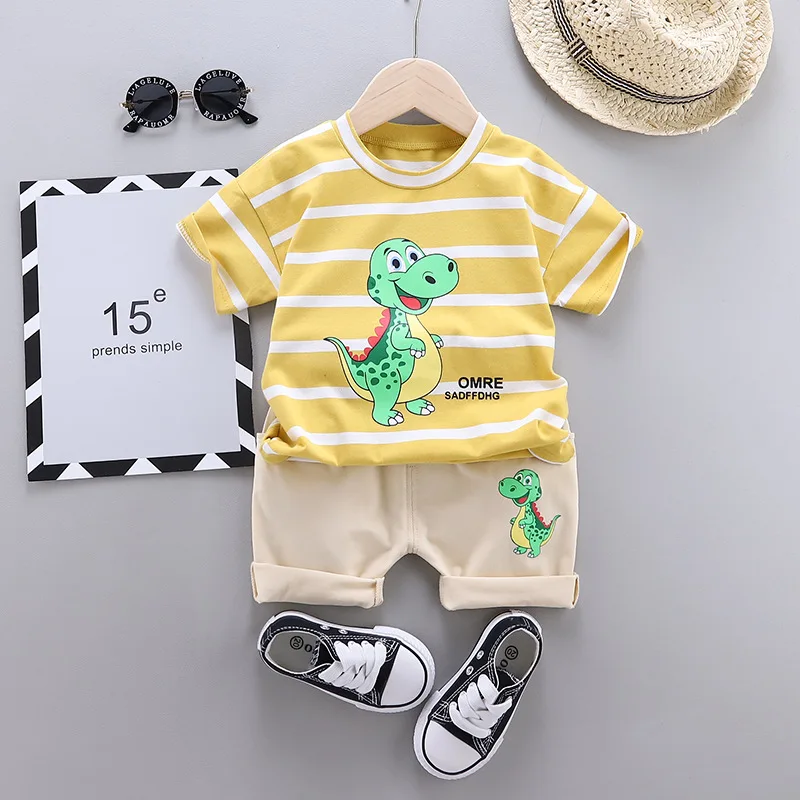 kf-H1d5caa53bab5487ab265a094f982e0aay-New-Summer-Baby-Girl-Clothes-Children-Boys-Cotton-Cartoon-T-Shirt-Shorts-2Pcs-Set-Toddler-Fashion