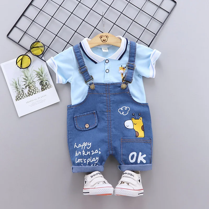 kf-S04579c16b033416fa70beeda6e846c84o-New-Summer-Baby-Girls-Clothes-Suit-Children-Boys-Cotton-T-Shirt-Overalls-2Pcs-Sets-Toddler-Casual