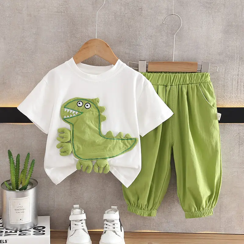 kf-S407b8b1e8b44427e87b6eb8a6b4adf2aO-Summer-Children-Boys-Suit-Kids-Sport-Cotton-Cartoon-Dinosaur-T-Shirt-Short-Pants-2Pcs-Set-Toddler