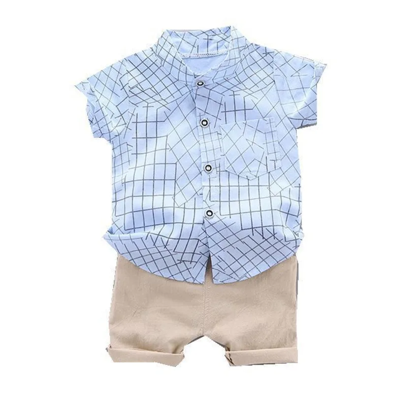 kf-S772a80fb73ae4dc2868df6524e9c3c72o-New-Summer-Baby-Clothes-Suit-Children-Boys-Casual-Plaid-Shirt-Shorts-2Pcs-Sets-Infant-Outfits-Toddler