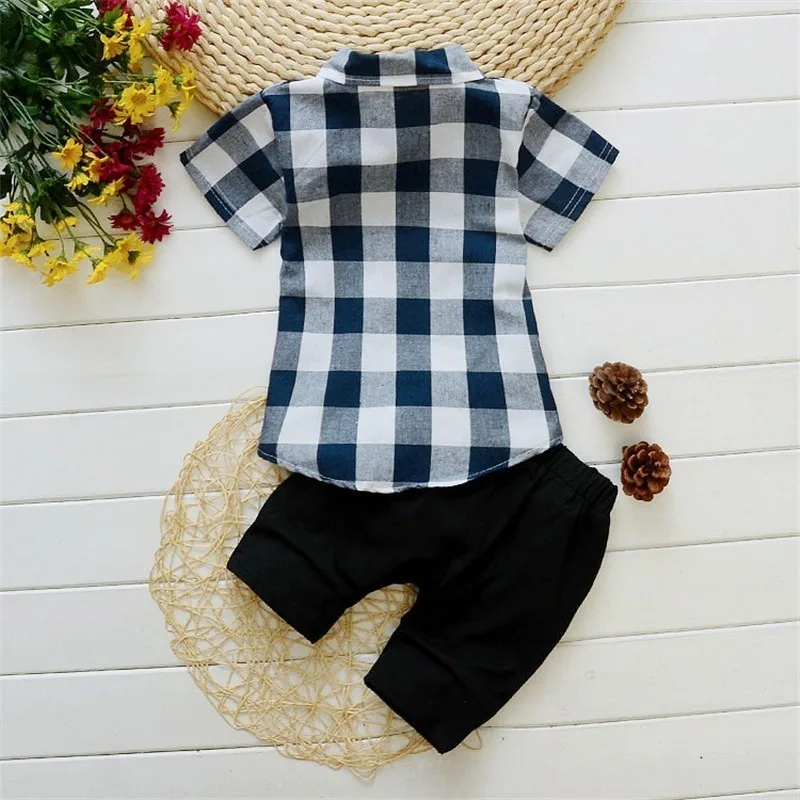 kf-S84c9fb0a67464f9f99c12b6e31a820ecm-New-Summer-Children-Clothes-Suit-Baby-Boys-Plaid-Shirt-Shorts-2Pcs-Sets-Kids-Outfits-Toddler-Casual