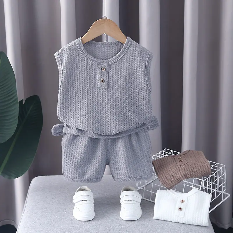 kf-S951fb2f5057940b1a3b95fc77eea94a2v-New-Fashion-Children-Boys-Girls-Bears-Clothes-Summer-Baby-O-Neck-Vest-Shorts-2Pcs-Set-Infant
