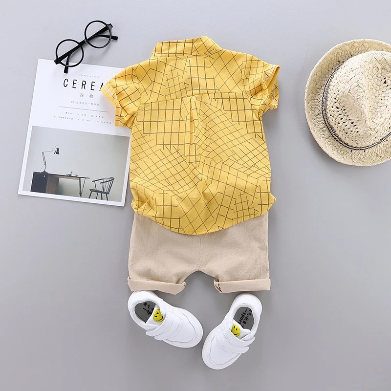 kf-S9bbeb8becccf40fb9dcb6504c831a7a0Y-New-Summer-Baby-Clothes-Suit-Children-Boys-Casual-Plaid-Shirt-Shorts-2Pcs-Sets-Infant-Outfits-Toddler
