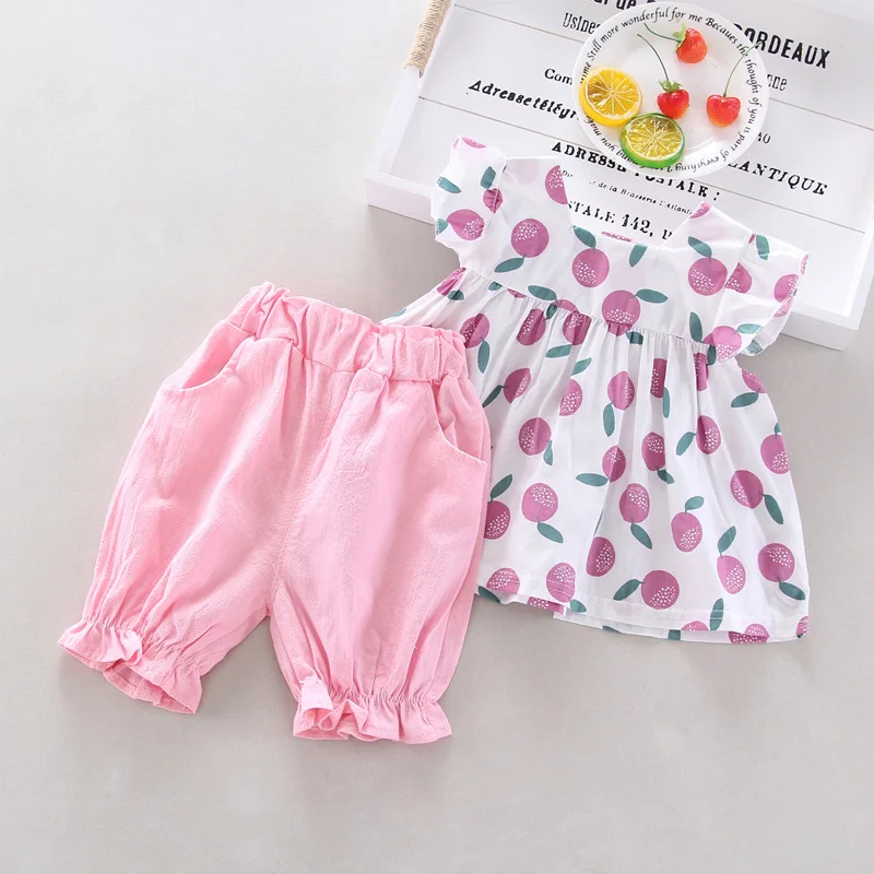 kf-Sa347bfb228784c04b2aa0a2f48c77d27i-New-Summer-Baby-Girls-Clothes-Suit-Children-Casual-Cute-T-Shirt-Shorts-2Pcs-Sets-Toddler-Costume