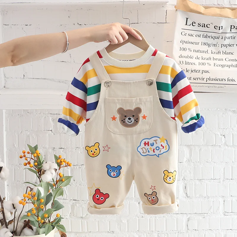 kf-Sb2ae423e0bfd41138edc0b3bcc63cd0bV-New-Spring-Autumn-Baby-Boys-Clothes-Suit-Children-Girls-Fashion-T-Shirt-Overalls-2Pcs-Set-Toddler
