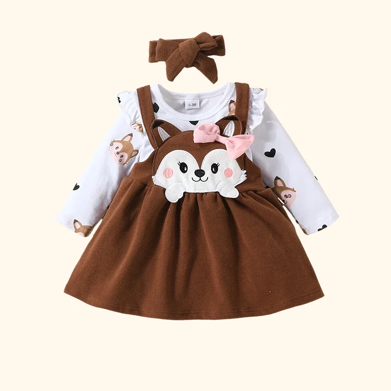 kf-Sbb79159968ea44b1bf323a096236f620D-Autumn-Winter-Baby-Romper-Suspender-Dress-Bowtie-Sets-Cartoon-Fox-Print-Newborn-Girls-Clothes-Kids-Outfits