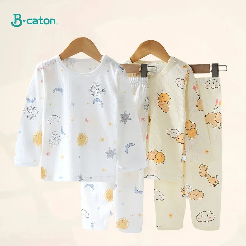 kf-Sbe6118eae04e4876bc771c873a7b59a2x-Cotton-Kids-Clothes-Children-Pajama-Sets-Home-Sleepwear-Children-s-Clothing-Boy-Girl-Autumn-winter-T
