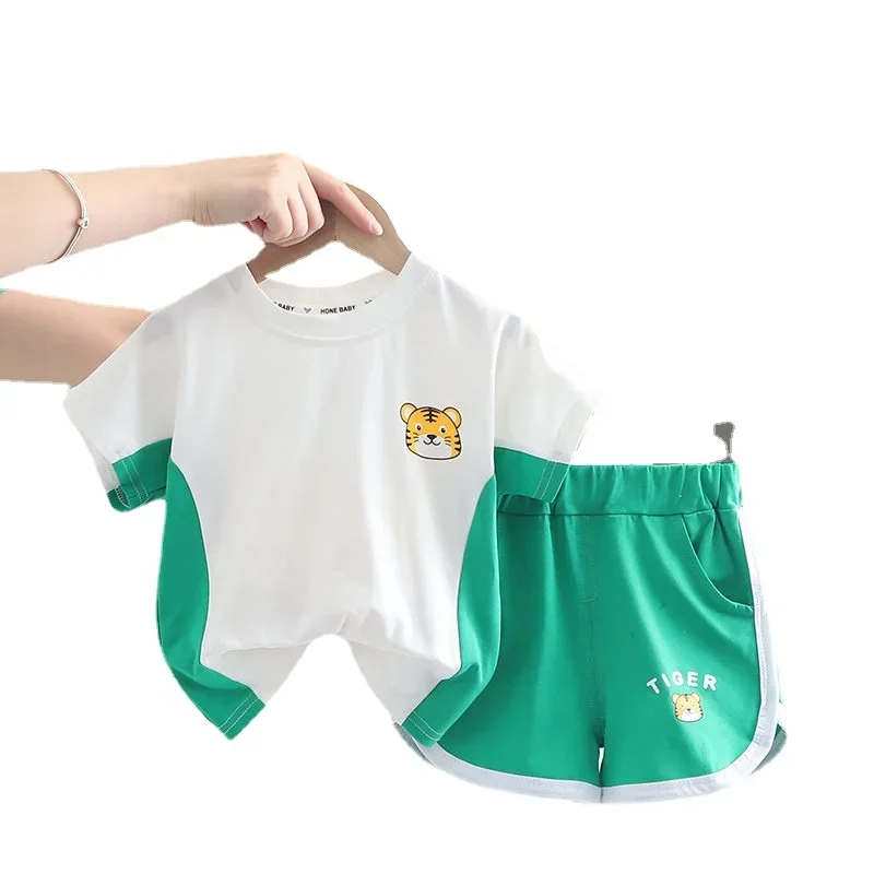 kf-Sd709bfaa680246e0ad1fc59a9751a722J-Children-Cotton-Out-Clothes-Summer-Baby-Boys-Cartoon-Dinosaur-T-Shirt-Shorts-2Pcs-Set-Infant-Kids