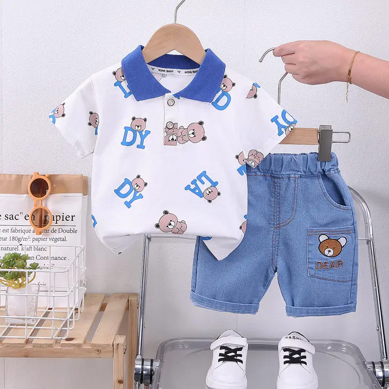kf-Sfad1ed60c3d64ccb9564d853e2f5b526Q-Baby-New-Summer-Cartoon-Clothing-Children-Boy-Girls-cartoon-Printe-Bear-T-Shirt-Shorts-2Pcs-sets