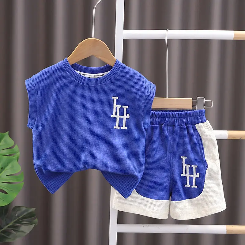 kf-Sfdcfbd8502b648b6824453c3fce4f5979-Baby-Boys-Girls-Summer-Clothes-Cotton-Strips-Patchwork-waffle-Suit-Infant-Vest-Shorts-Children-Clothing-Tracksuits