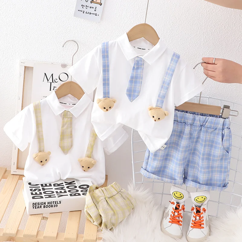 kf-Sfe5fd41e9329446090267cf98e3669f9s-New-Kids-Clothes-Suit-Summer-Children-Boy-Girl-Patchwork-T-Shirt-Shorts-2Pcs-Set-Baby-Toddler